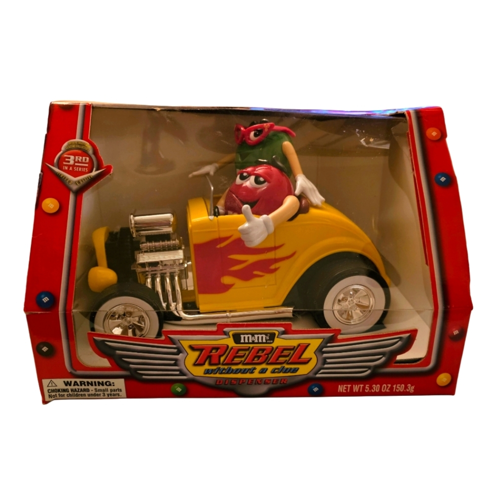 New M&M's "1950's Rebel Without A Clue" Dispenser - Collectible
